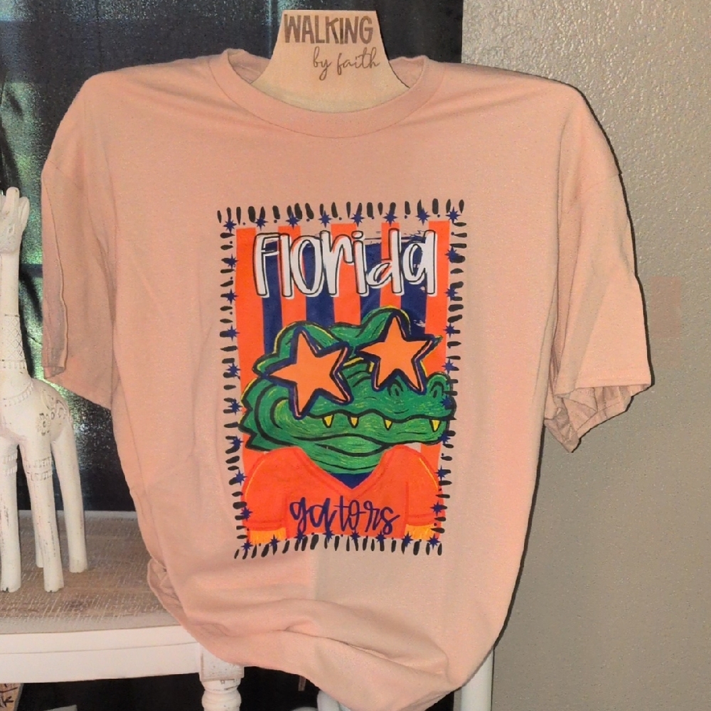 Florida Gator Graphic Tee - Peach